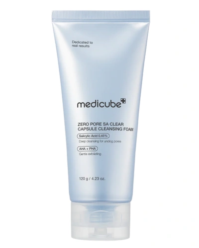 A Medicube Zero Pore Sa Clear Capsule Cleansing Foam 120g